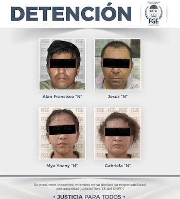 Los cuatro detenidos fueron relacionados