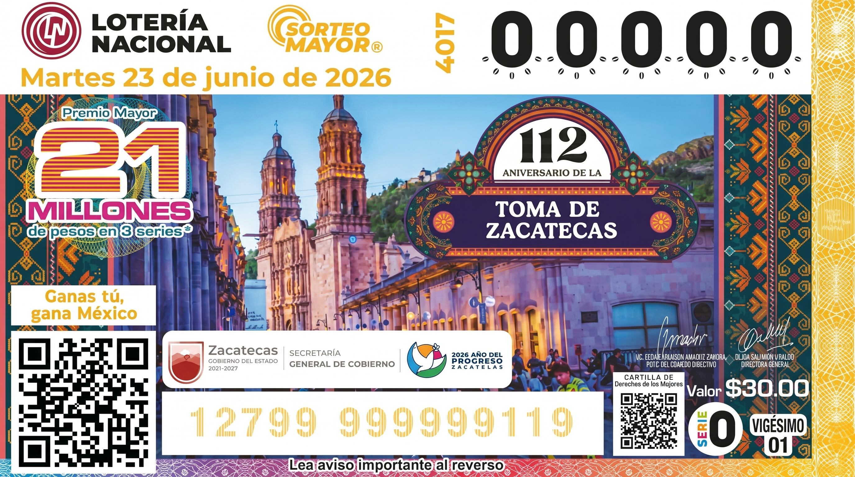 Lotería Nacional.