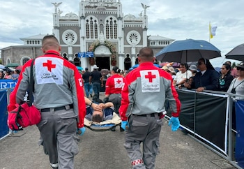 La Cruz Roja Costarricense atendió a 1,772 personas durante el Operativo de Romería 2026, sin reportar fallecidos. Crédito: Cruz Roja