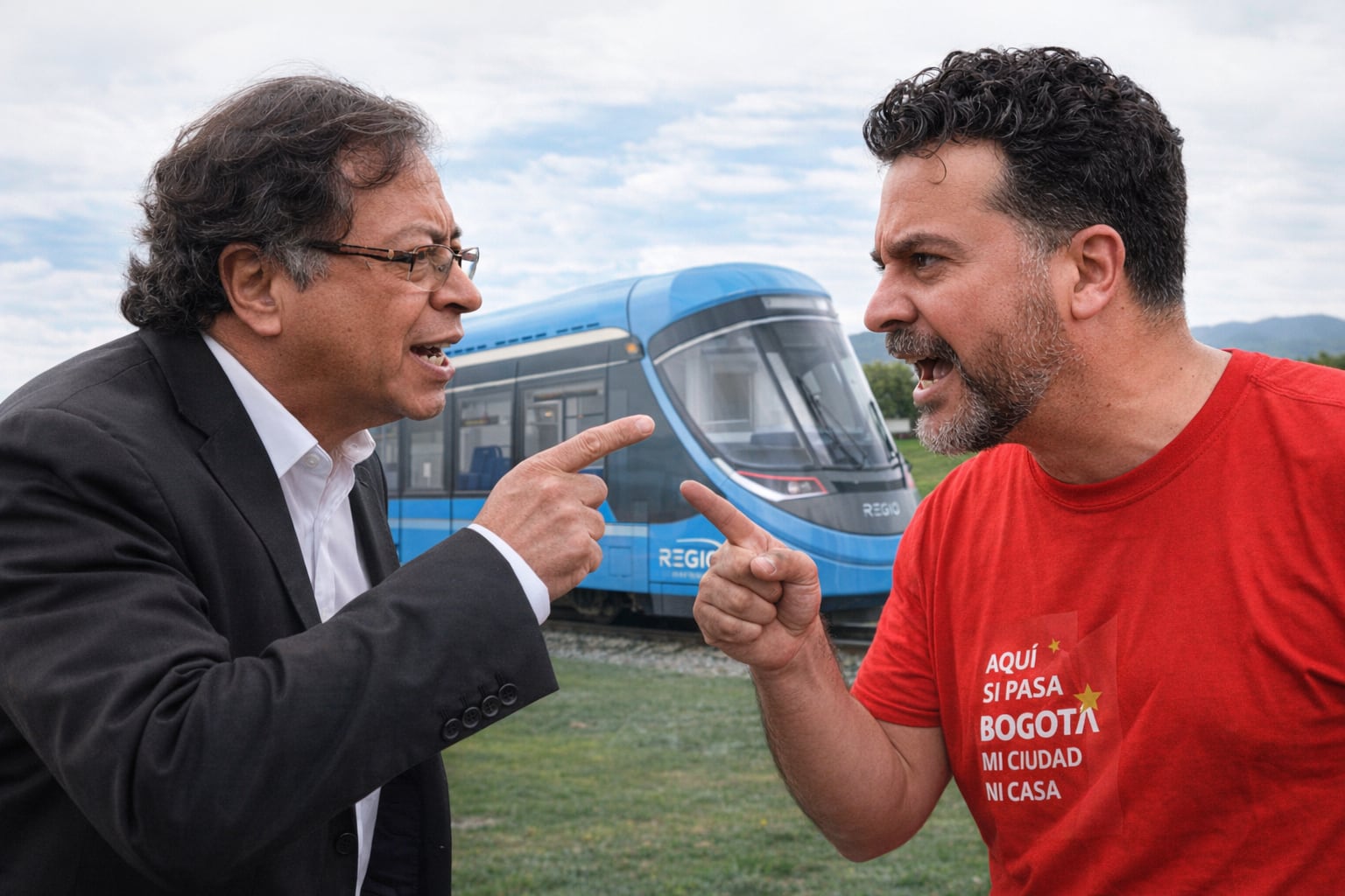 Cruce de declaraciones entre Petro y el Silva por participación de Bogotá en la toma de decisiones para el Regiotram del Norte y las condiciones en que avanzó el proceso. - crédito Imagen Ilustrativa Infobae