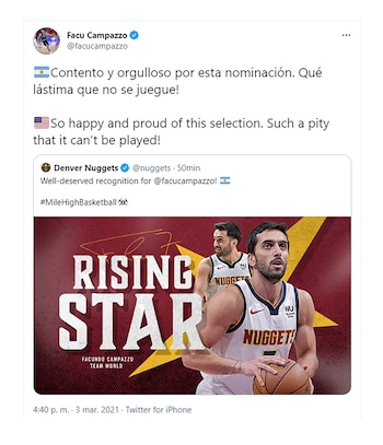 El posteo del cordobés tras