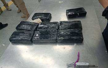 Elementos de la Armada de México realizaron inspecciones en cargamentos del AICM. Crédito: Especial