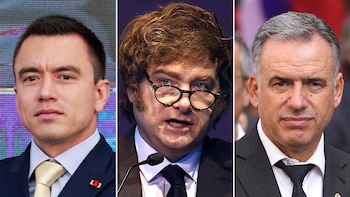 Daniel Noboa, Javier Milei y