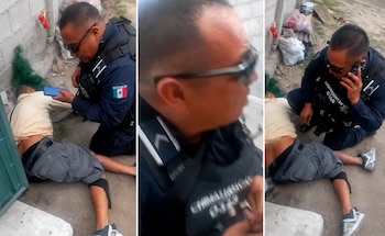 El policía que disparó a El Pollo fue detenido. (Impresión de pantalla video)