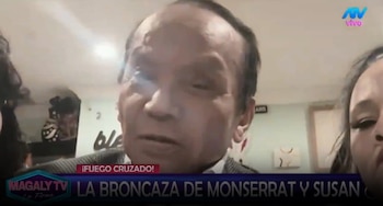 Monserrat Seminario rompe su silencio y responsabiliza a Susan Villanueva del fin de su relación con Melcochita. Captura: Magaly TV La Firme.