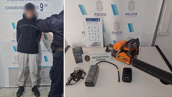 stacionaban al lado de camionetas de lujo y las robaban con inhibidores: quedaron atrapados en un embotellamiento y uno terminó detenido