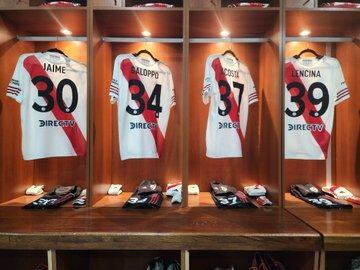 El vestuario de River en Córdoba (@RiverPlate)