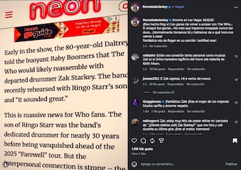 Zak Starkey mostró su entusiasmo por volver a The Who.