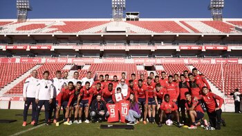 El plantel de Independiente recibió