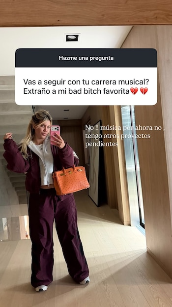La empresaria descartó por ahora su regreso a la música y afirmó que tiene otros proyectos pendientes