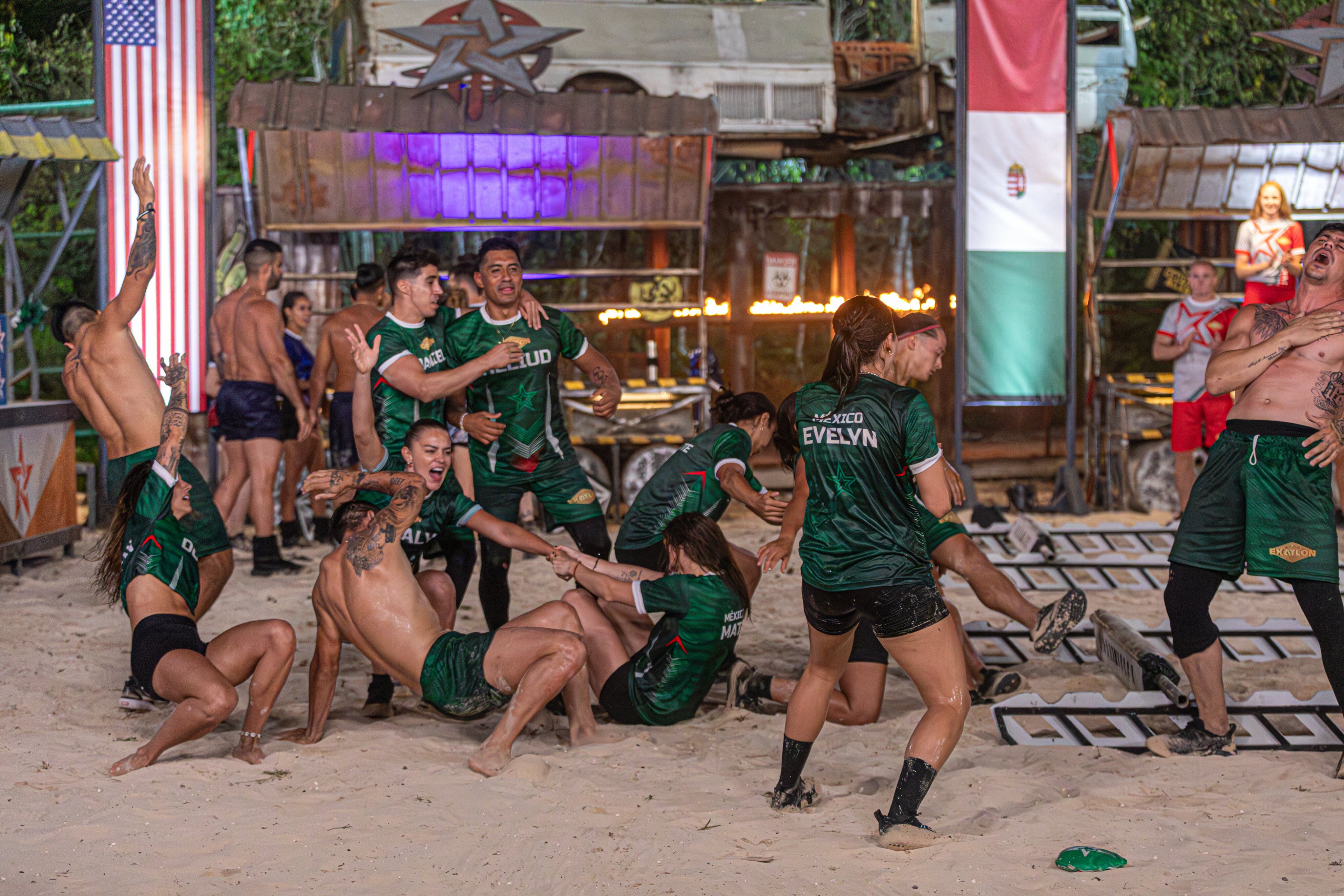 Tras las dificultades que presentó el enfrentamiento, los aztecas se alzaron con la primera victoria de la temporada. (TW Exatlón México)