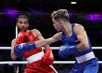 El boxeador español Rafa Lozano