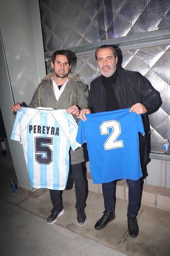 El Checho Batista junto a