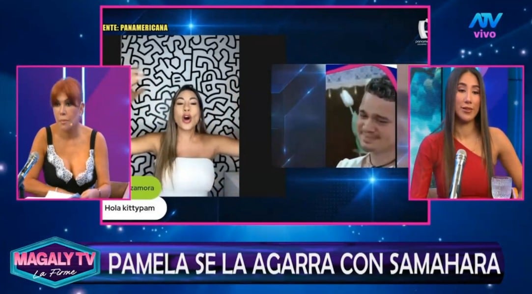 Samahara Lobatón le responde a Pamela López tras burlas sobre su permanencia en ‘El sultanato’ y ‘La prisión’. Captura: Magaly TV La Firme.