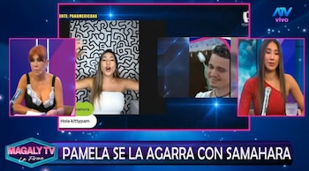 Samahara Lobatón le responde a Pamela López tras burlas sobre su permanencia en ‘El sultanato’ y ‘La prisión’. Captura: Magaly TV La Firme.