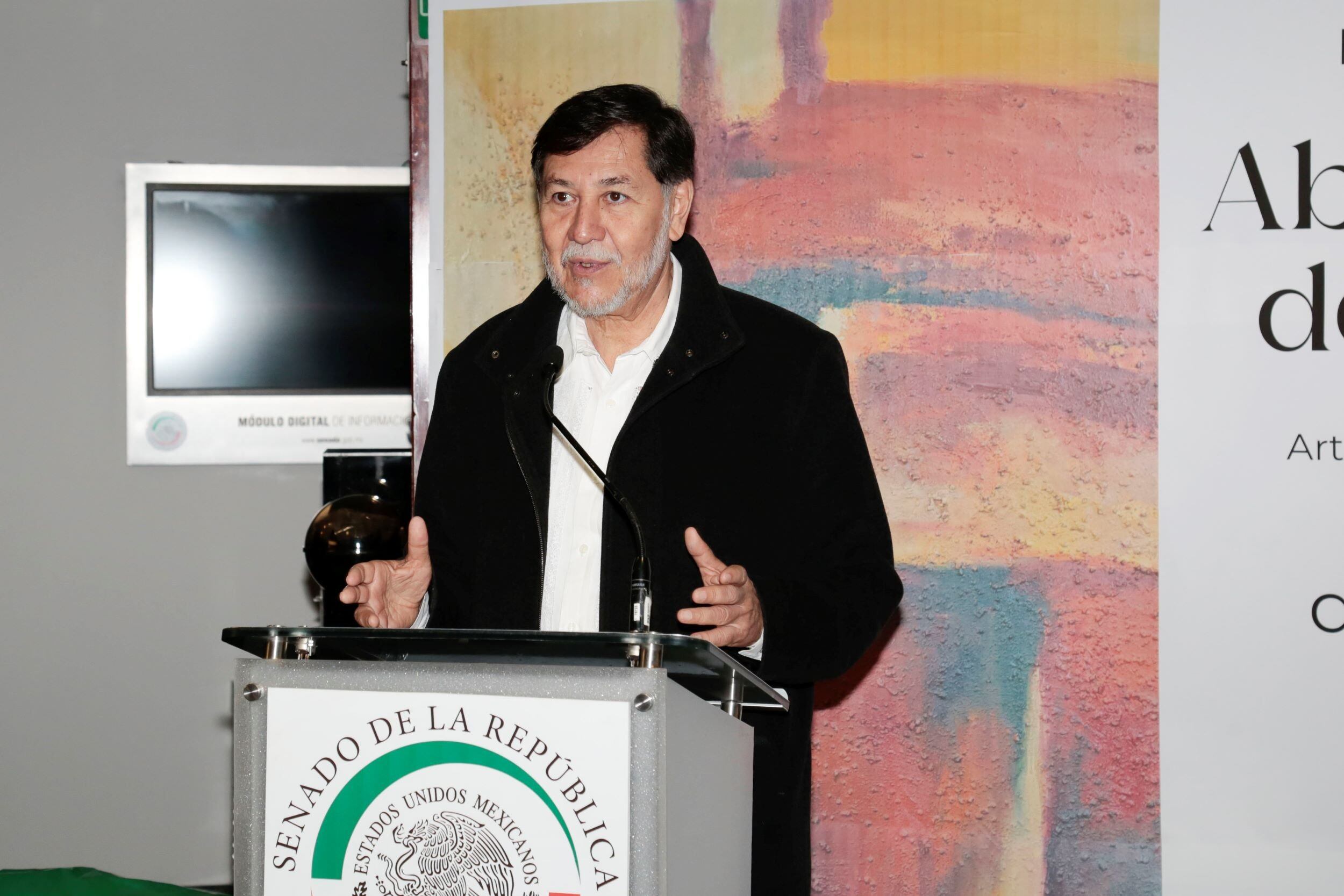 Gerardo Fernández Noroña atajó que su principal proyecto para 2030 es seguir vivo.FOTO: Senado de la República