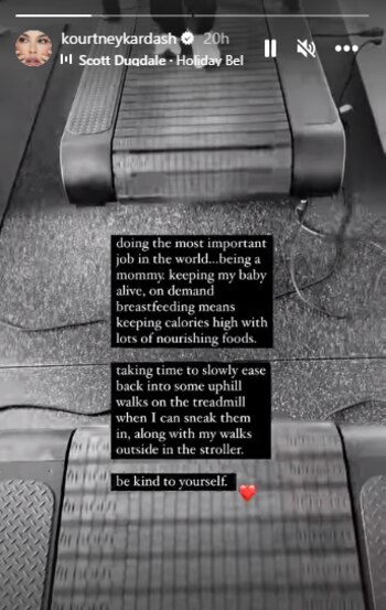 Kourtney Kardashian compartió en sus