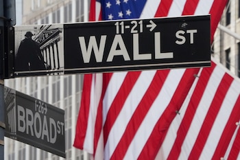 The Wall Street sign is