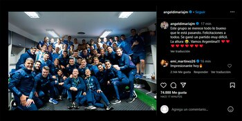 Posteo de Angel Di María