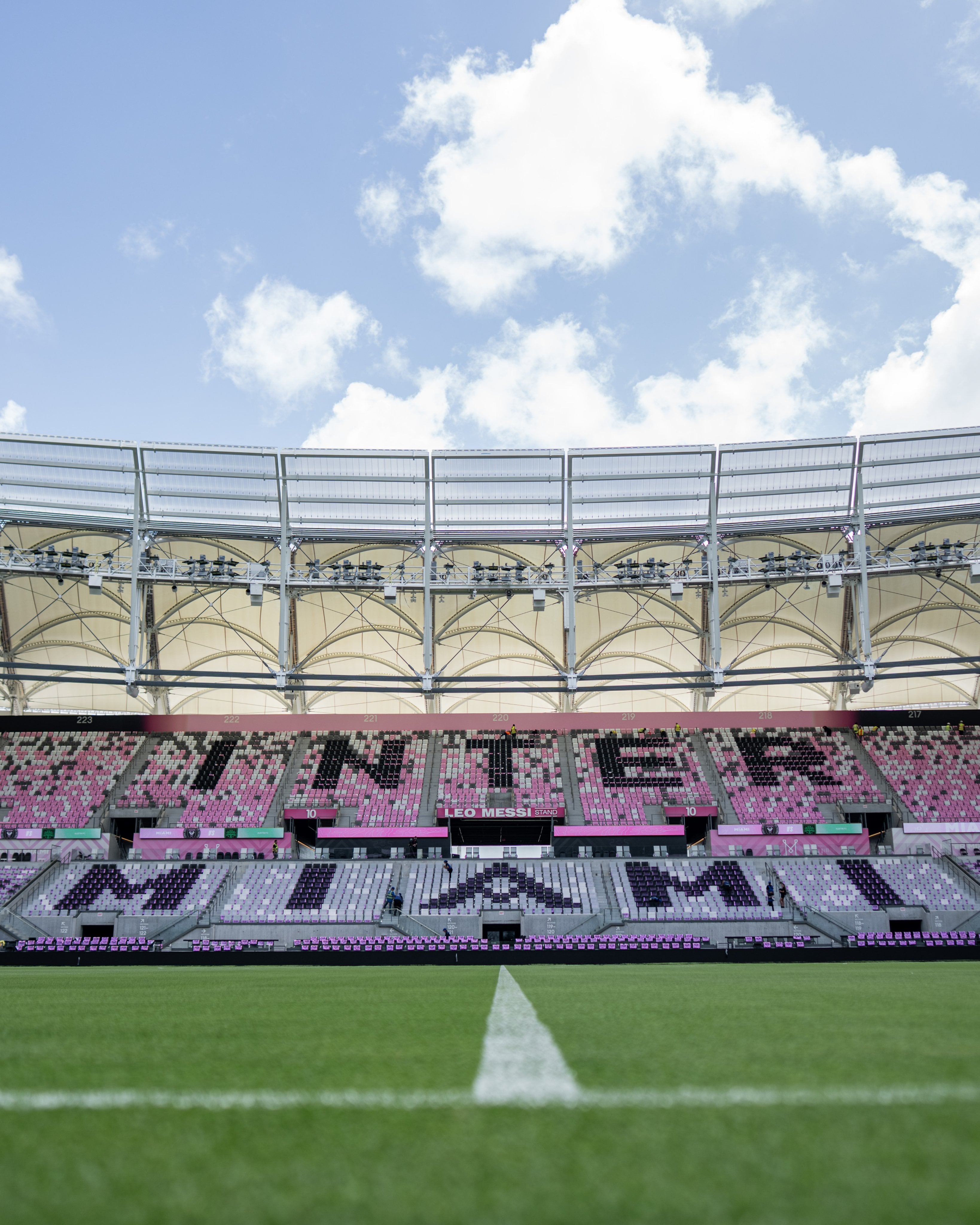 El nuevo estadio del Inter Miami que se estrenará esta noche ante Austin FC (@InterMiamiCF)
