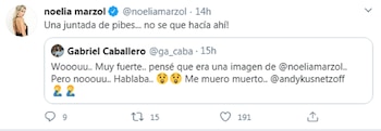 Los furiosos tuit de Noelia