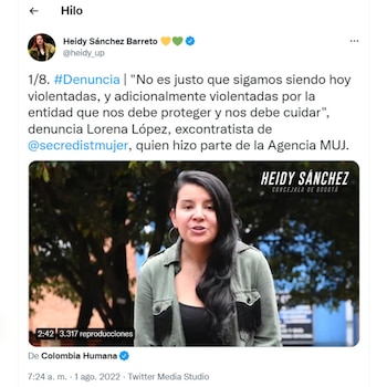 La víctima pasó por problemas