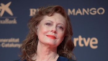 Susan Sarandon combina sastrería masculina
