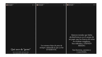 Gianinna Maradona también manifestó su