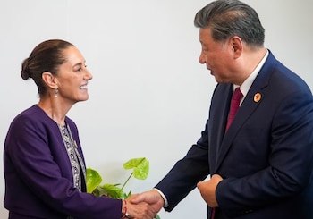 Los presidentes de México y China durante la Cumbre del G20 en Brasil, en 2024.
Crédito: Presidencia de México