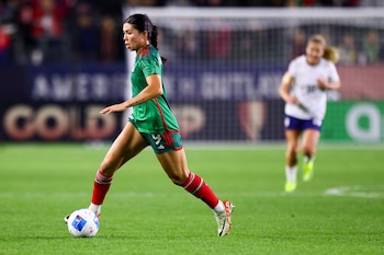 La mexicana causó furor durante