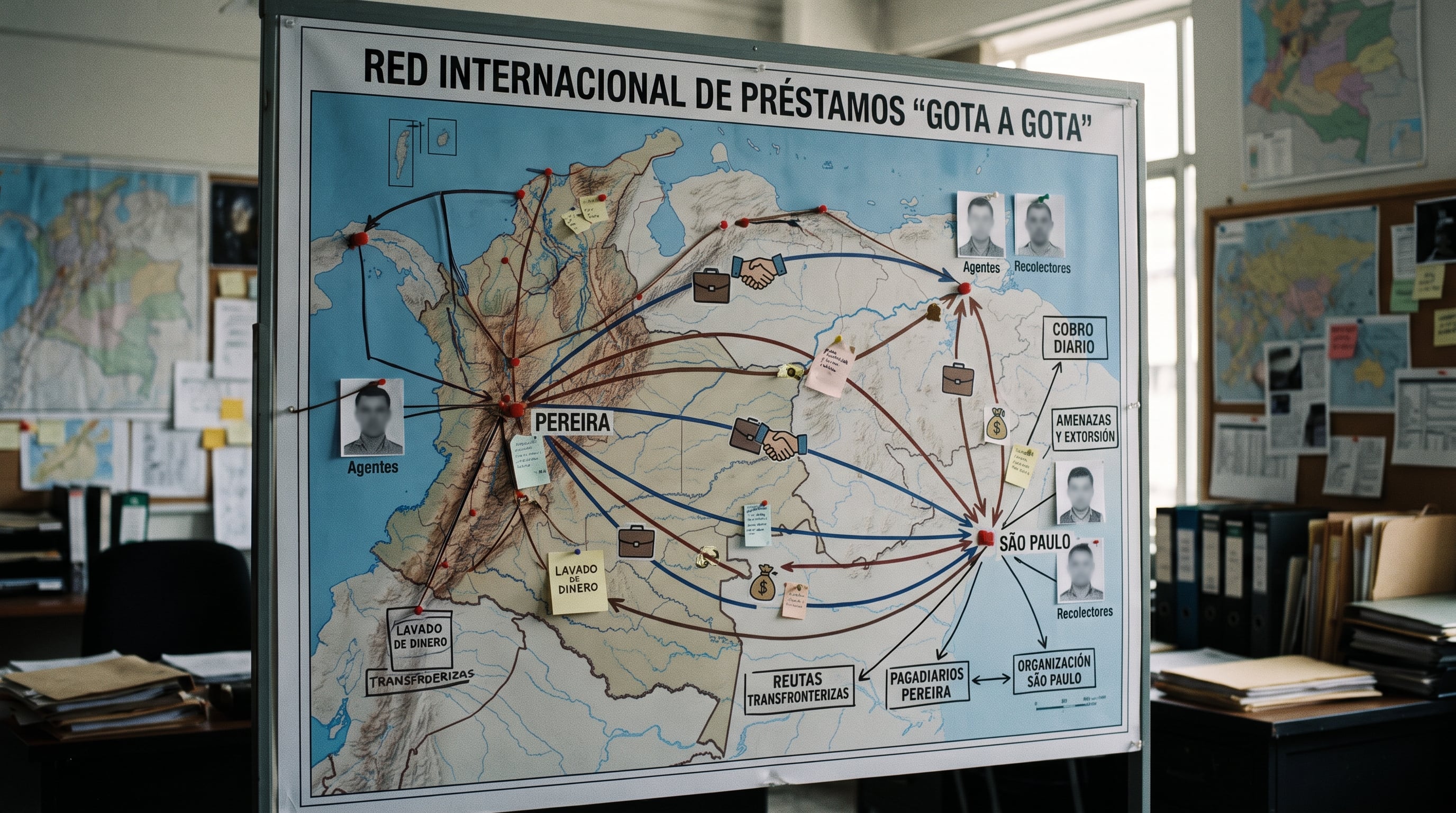 Autoridades en Colombia investigan una red de préstamos ‘gota a gota’ que conectaría a Pereira con Brasil: movió más de 122.000 reales