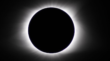 La franja de totalidad del