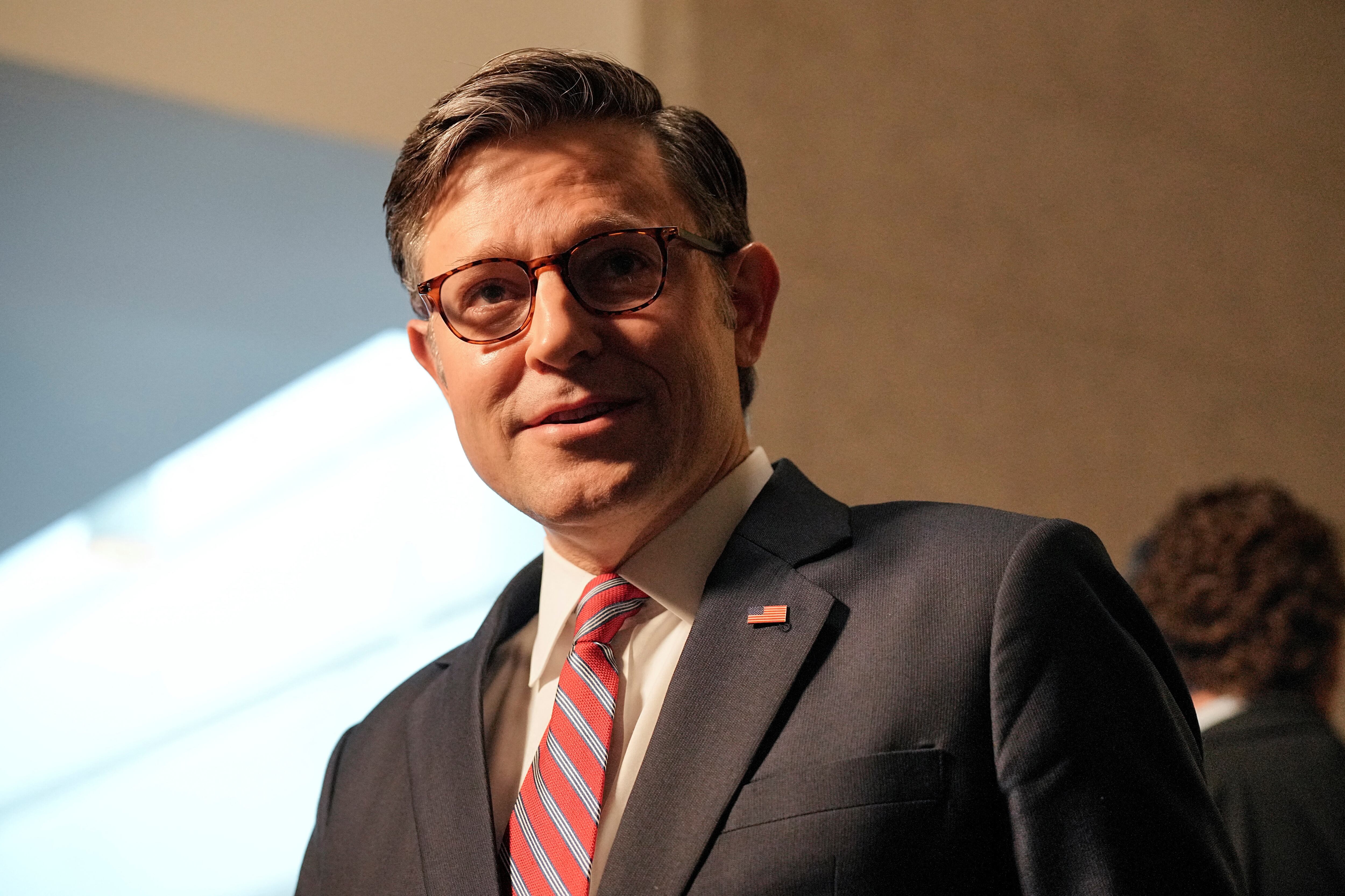 El presidente de la Cámara de Representantes, Mike Johnson (REUTERS/Ken Cedeno)