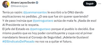Álvaro Leyva aseguró que Juan