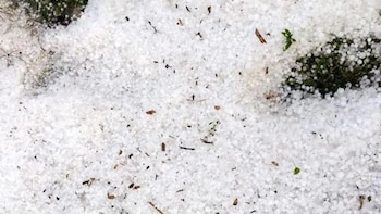Las condiciones atmosféricas favorecieron la formación de la granizada.(FOTO: Diario Tiempo)