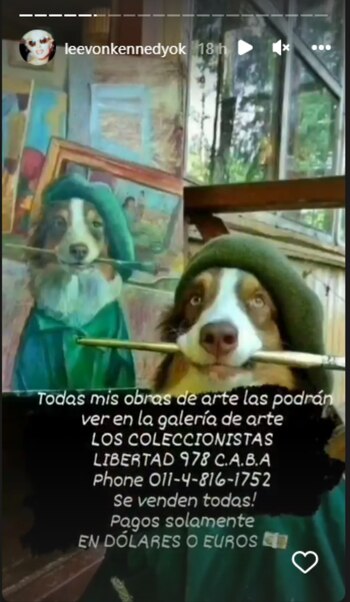 Leevon Kennedy vende sus pinturas