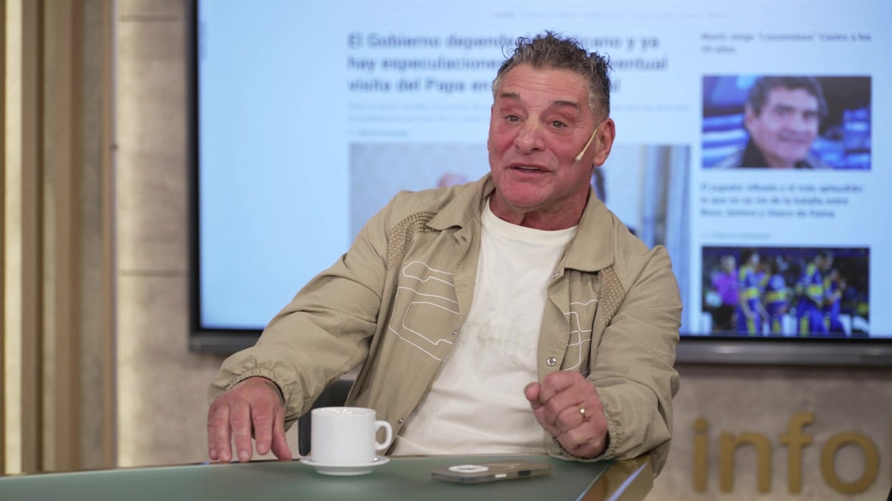 Turco García, exjugador de fútbol, en Infobae en Vivo