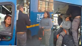 Pasajera fue sacada por los