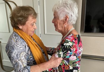 También intercambiaron regalos sentimentales