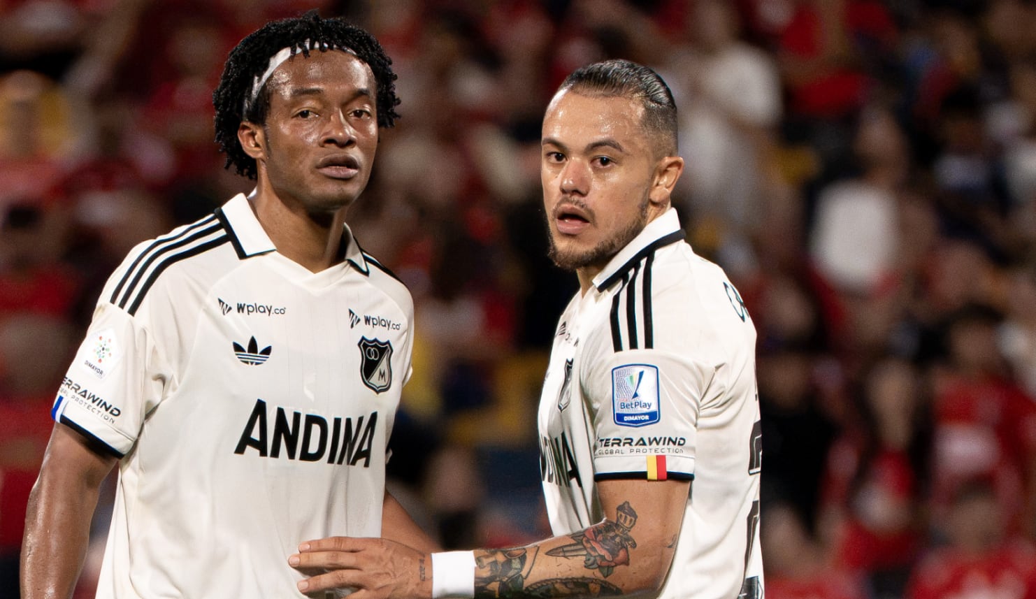 Juan Guillermo Cuadrado debutó con Millonarios ante el Medellín, donde Leonardo Castro marcó gol en el empate 2-2 - crédito Millonarios FC