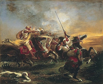 Jinetes marroquíes