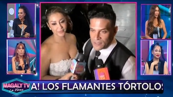 Karla Tarazona y Christian Domínguez hablan tras su boda y revelan por qué no tendrán luna de miel: “Estamos muy contentos”