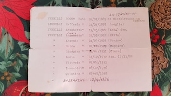 La ficha que Quintino llevaba