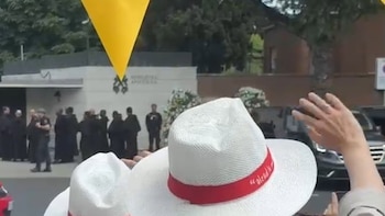 Agustinas celebran con "grito agustiano" el encuentro del Papa en la Nunciatura con miembros de la Orden