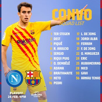 Convocados de Barcelona para duelo