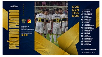 Los convocados de Boca para