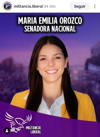 La actual diputada María Emilia