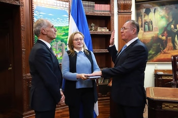 El presidente de Honduras Nasry