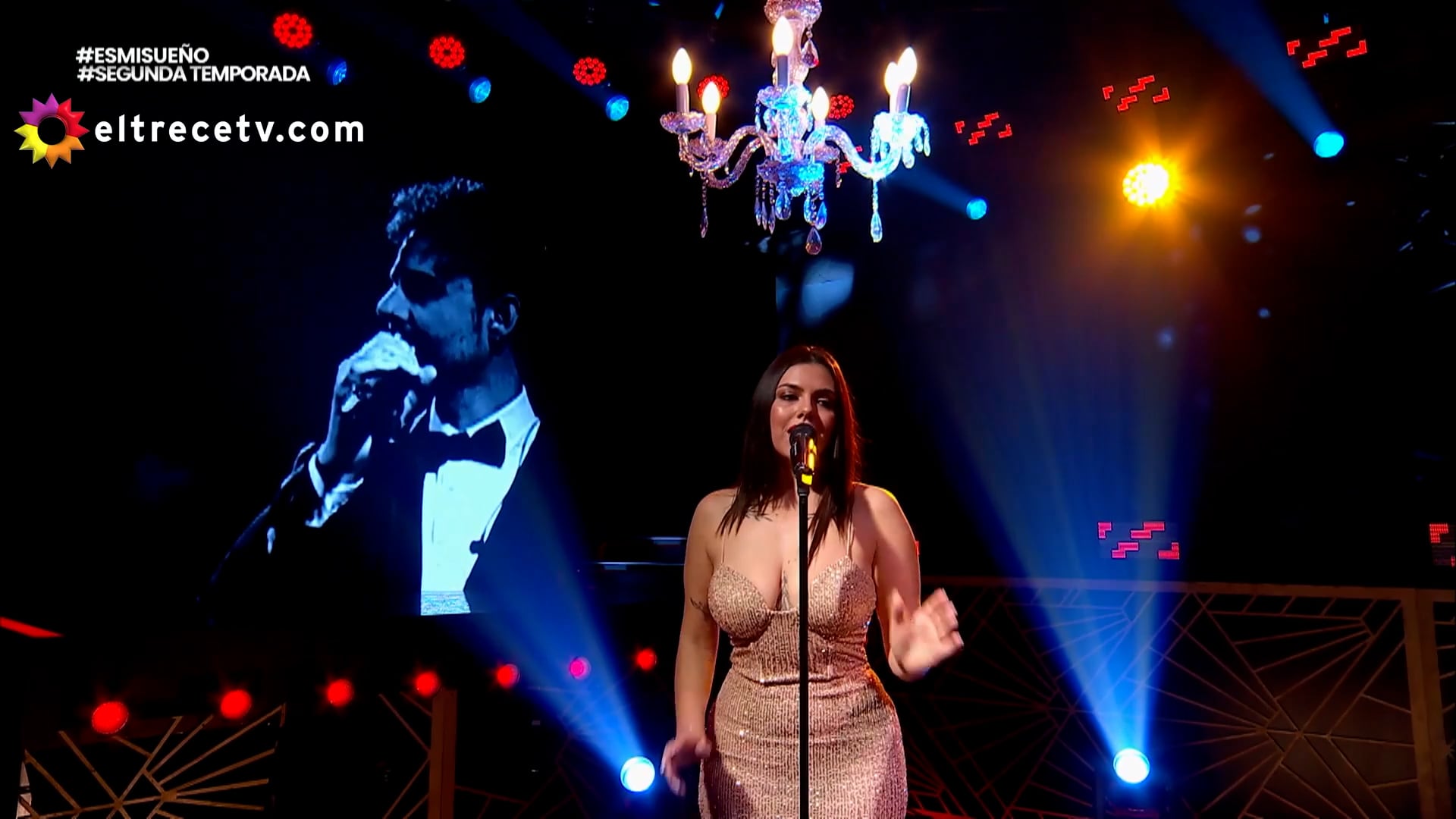 Jimena Barón celebró la actuación de Ailén Peralta con un elogio directo en plena gala. Foto: captura eltrece