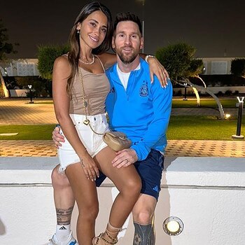 Lionel Messi y Antonela Roccuzzo,